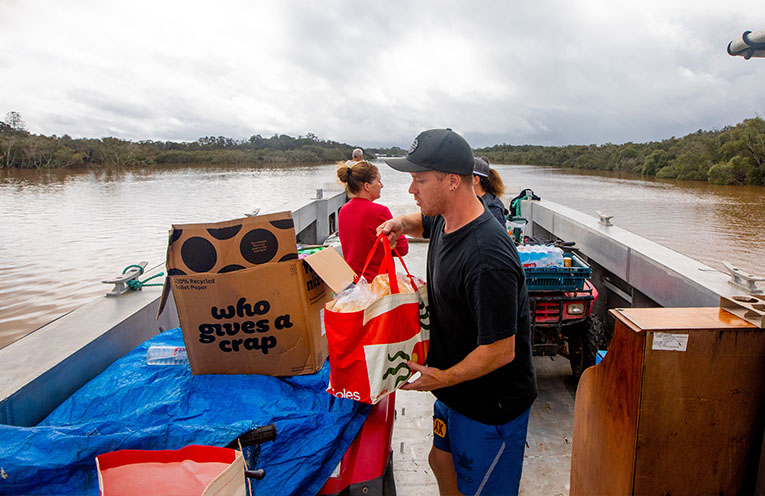 Locals find connection in flood-isolated communities