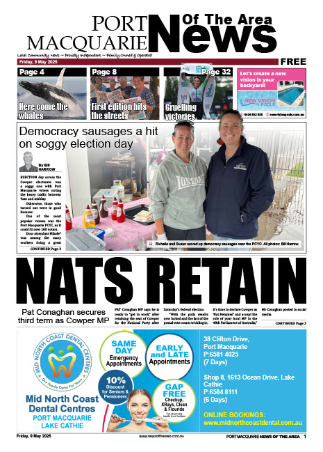 Port Macquarie News Of The Area 09 MAY 2025