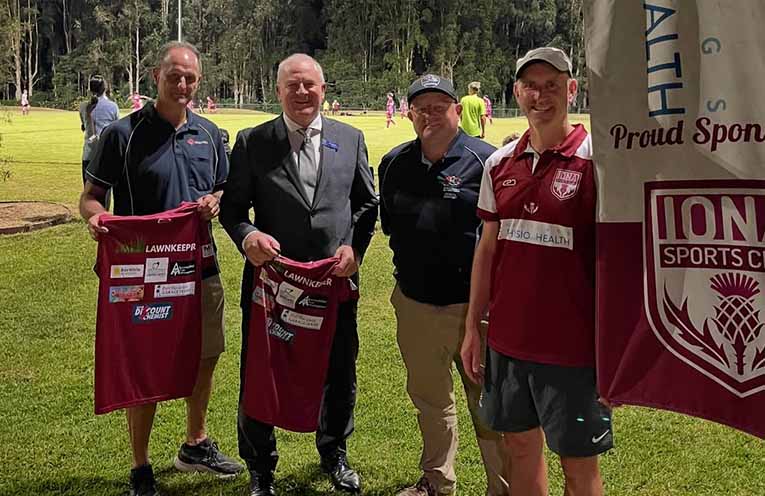 Iona Football Club receives grant to play evening games on home ground