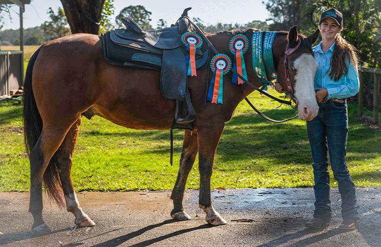 Estella Stoner secures National Champion from the saddle