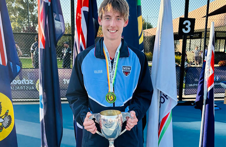 Noah Pociask is MacKillop’s first national tennis champion