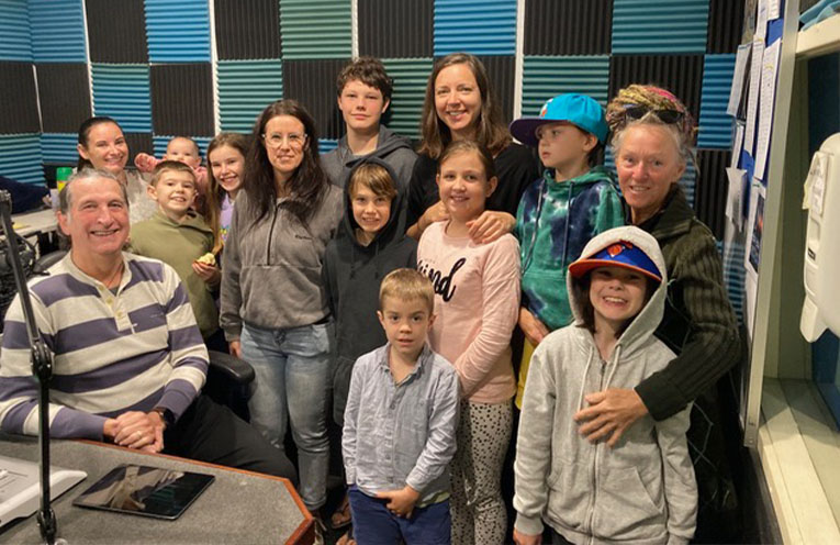 Budding presenters visit 2WayFM studio
