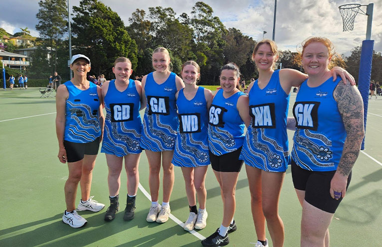 Saints Netball Club unveil inclusive uniform designed by First Nations artist