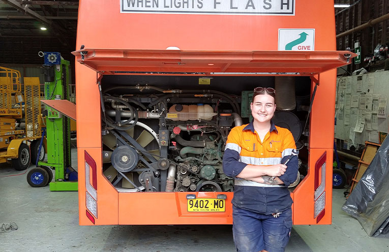 Port Macquarie bus mechanic Drew Miante named Apprentice of the Year