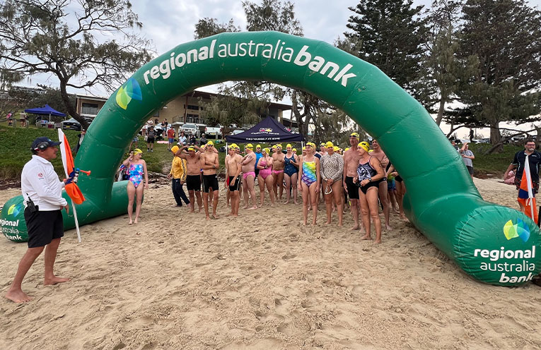 Intrepid swimmers take on inaugural Rainbow Gold Swim events