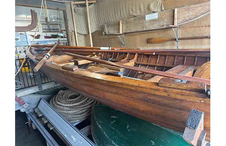 Sea Scouts’ sail training craft ‘The ANZAC’ on display.
