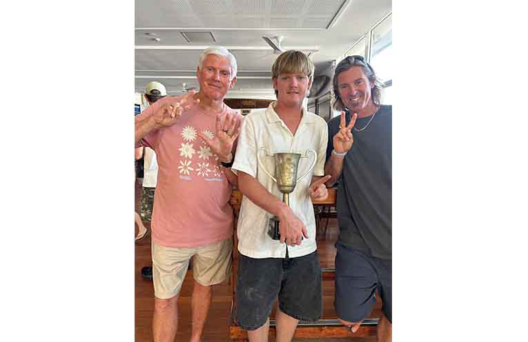 Peter, Ollie, and Wayne Hudson. Photo: supplied.