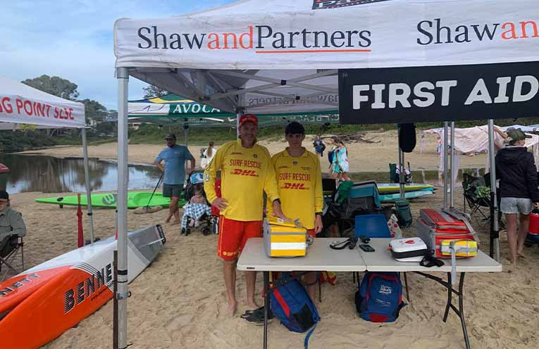 Wauchope Bonny Hills SLSC members supporting the World Ocean Series event.