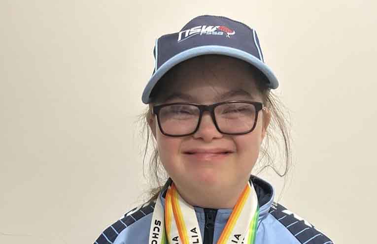 Athletics medal haul for 10yo Courtney Date