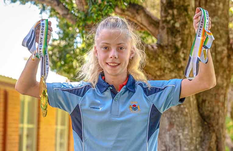 Scarlet sprints to gold at Australian titles