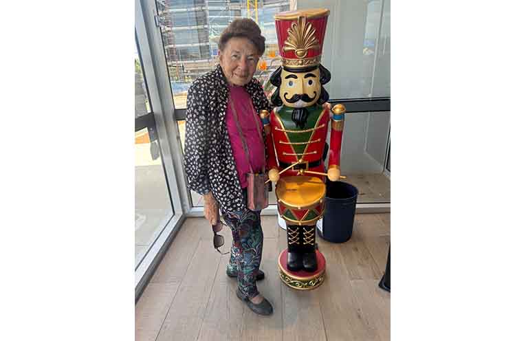 The late Maureen Cooke, pictured around Christmas 2024. Photo: supplied.