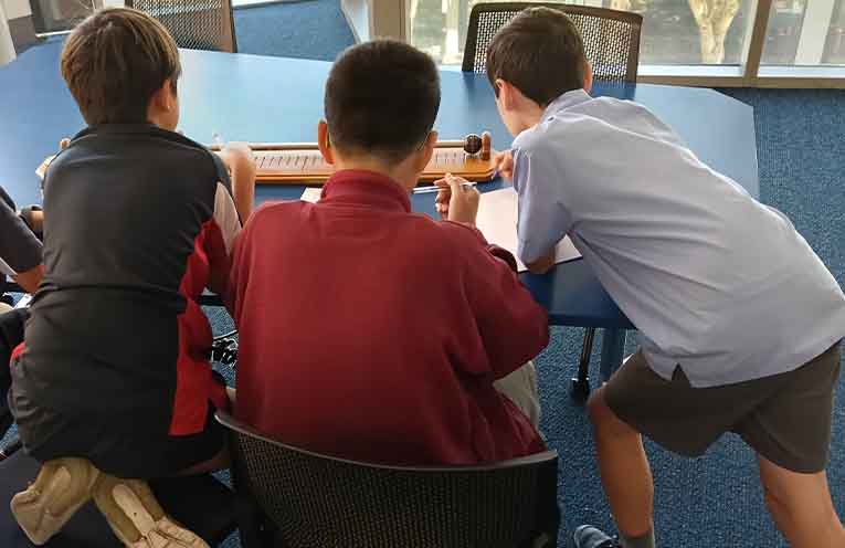 Students doing problem-solving activities. Photo: supplied.