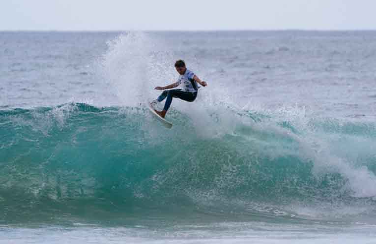 Zeke Woollam in the 4th round. Photo: Andrew Shields Surfing Australia.