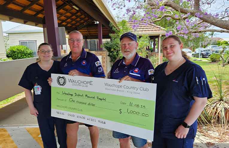Wauchope Bowling Club continues annual donation to support stroke patients