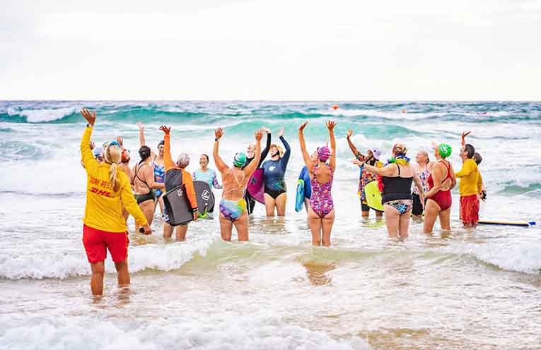 Pride flies high at Flynns Beach.