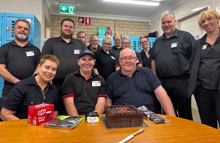 Luke Mackay recognised for 28 years of service at Wauchope supermarket