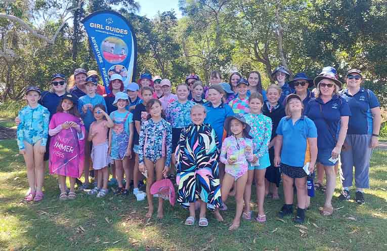 Celebrating Thinking Day at Bruce Porter Reserve.