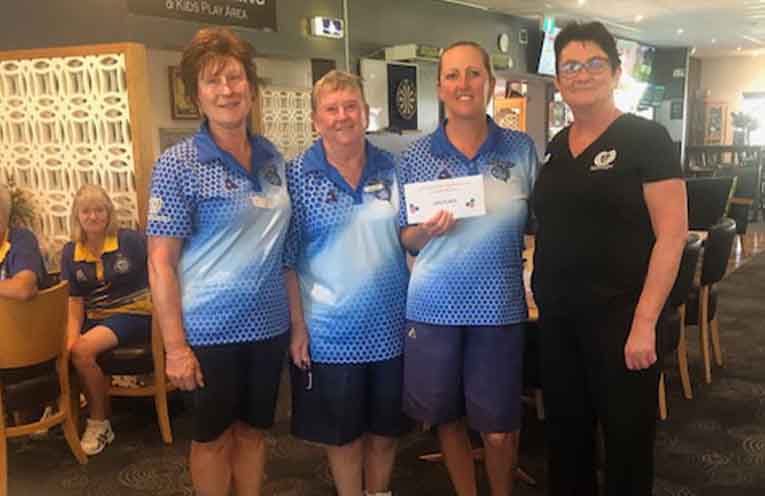 Runners up Elyane Byers, Denise Penney and Jodie Lane.