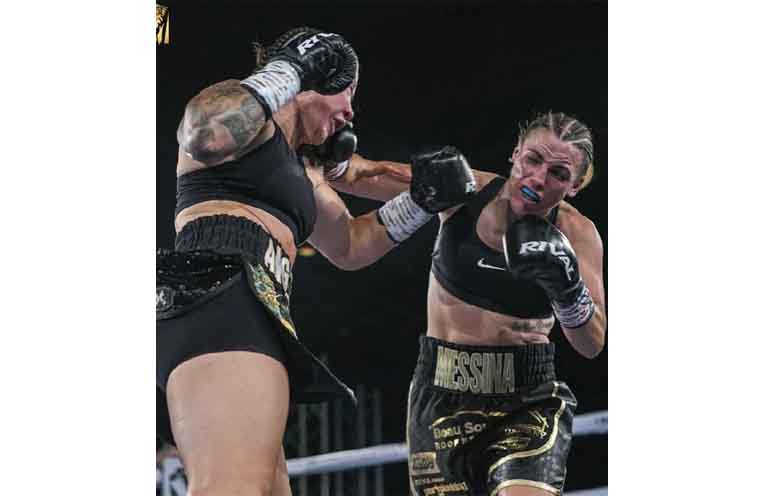 Local fighter Jess Messina is the main event at The Homecoming Fight Night on 18 April. Photo: supplied.