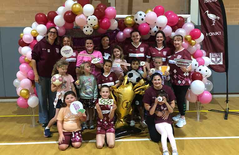 Iona Ibises take up the challenge to promote Female Football Week