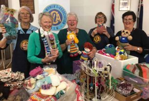 Members of the Port Macquarie branch of the Country Women’s Association joined the ArtWalk celebrations in Town Square