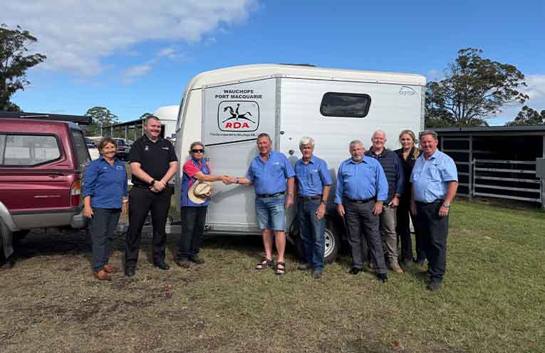 Wauchope RSL support helps Riding for the Disabled purchase safer horse float