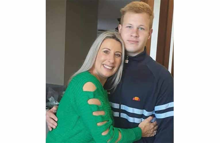 Caroline Micallef with her late son Bailey Jones. Photo: Supplied by Caroline Micallef.