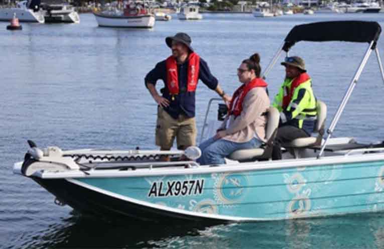 Biripi artwork features on environmental monitoring boat