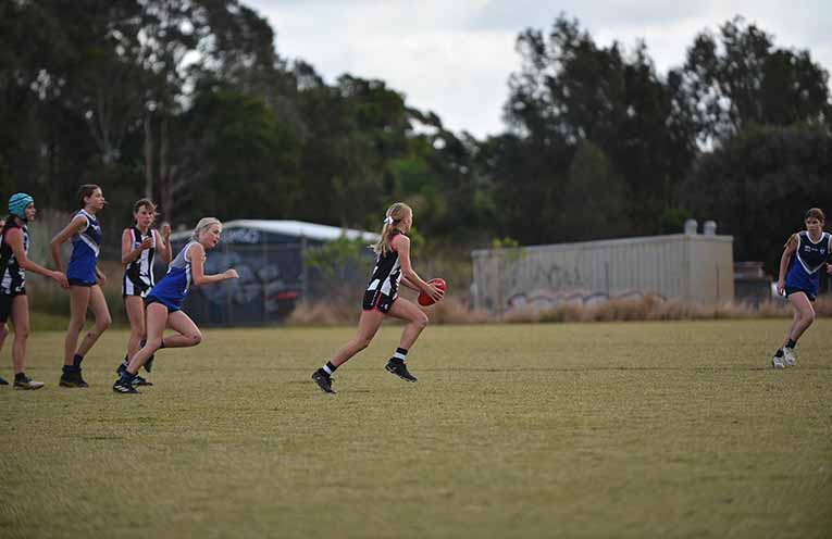 Girls AFL teams flourish at junior Magpies
