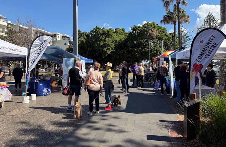 Services set up in Town Green for Homelessness Awareness Week. Photos: Pauline Cain.