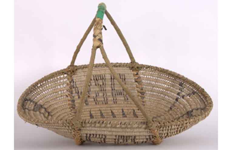 Bertha York’s original woven basket. Photo: Port Macquarie Museum.