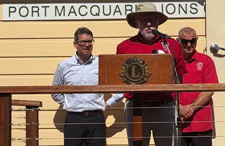 Robert Dwyer MP officially opens refurbished ramp at Port Macquarie Lions Club Hall