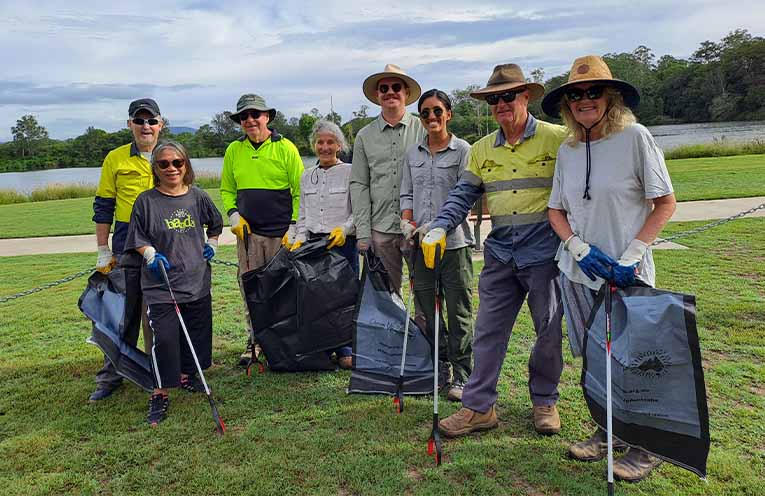 Hastings Landcare volunteers will collect litter from Rocks Ferry Reserve and nearby riverfront areas on 18 October. Photo: Hastings Landcare.