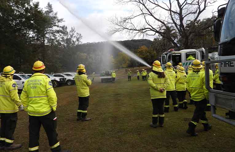 Forty-five firefighters took part in an intensive five-day training camp at Mount Seaview. Photos: Supplied.