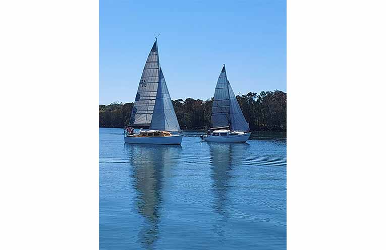 Tribal Wave passing Galene. Photo: B Dworak.