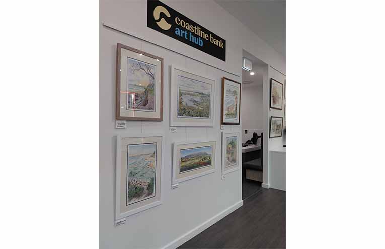 Some of Falkner’s works which, while distinctive, are in a traditional style. Photo: Supplied.