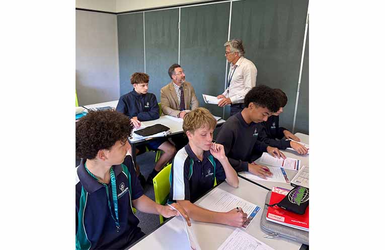 Mr Cohen reports to his teacher.