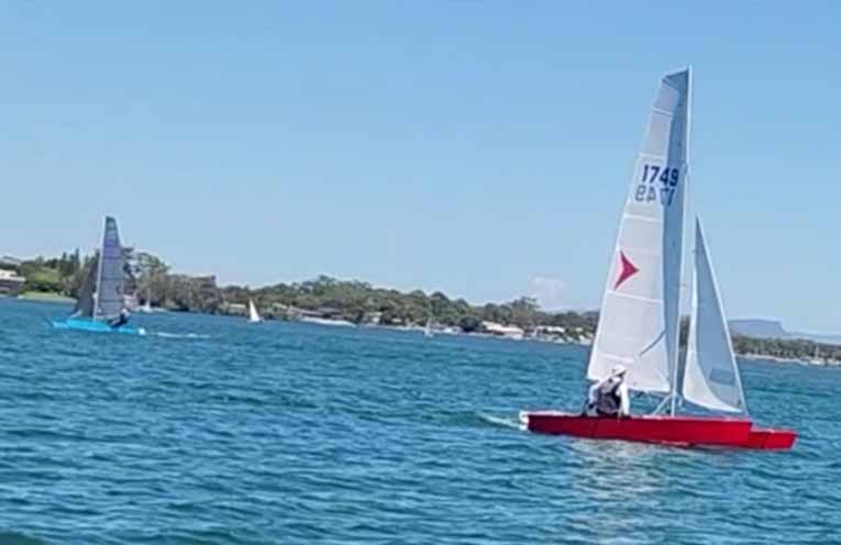 Fleet becalmed at home, while O’Rourke and Kuhn perform well at Lake Macquarie regatta