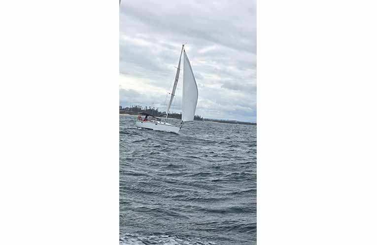 Cool Change revelling in the heavy conditions. Photo: Submitted.