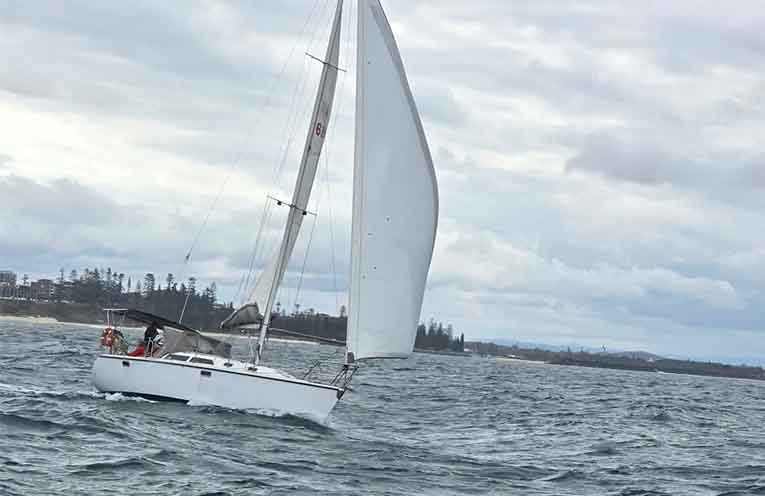 Port Macquarie Yacht Club ocean buoy yachts tested in near-gale offshore